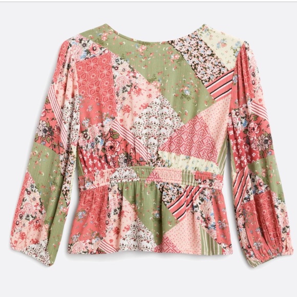 LUQ Ramona Peplum Top Sz Large(FITS LIKE MEDIUM!!) - Picture 2 of 9